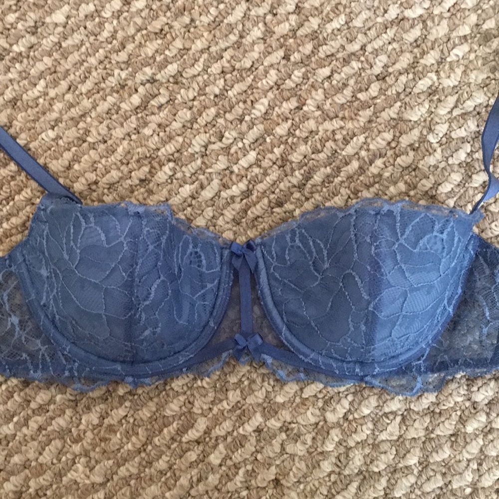 Lace bow bra